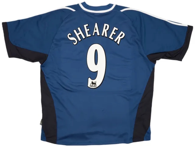 adidas 2001-02 Newcastle Away Shirt Shearer #9 - 6/10 - (XL)