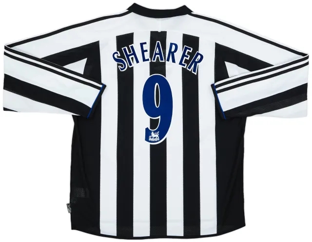 adidas 2003-05 Newcastle Home L/S Shirt Shearer #9 (XL)
