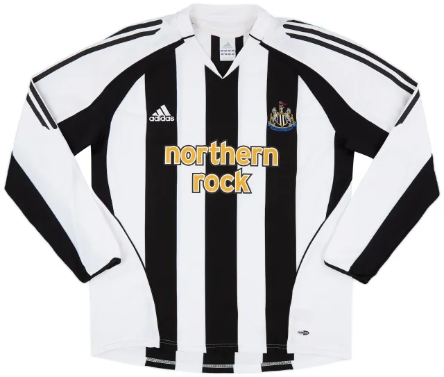 adidas 2005-07 Newcastle Home L/S Shirt - 9/10 - (L)