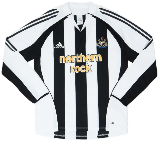 adidas 2005-07 Newcastle Home L/S Shirt - 7/10 - (M)