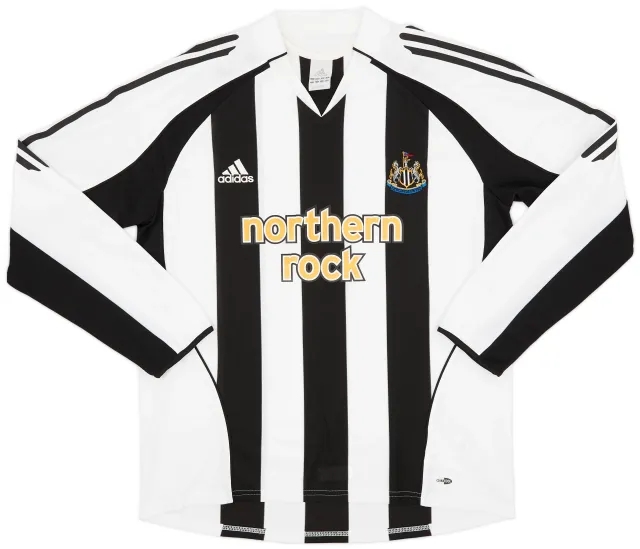 adidas 2005-07 Newcastle Home L/S Shirt - 9/10 - (L)
