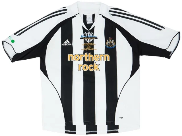 adidas 2006 Newcastle 'Alan Shearer Testimonial' Home Shirt - 7/10 - (L)