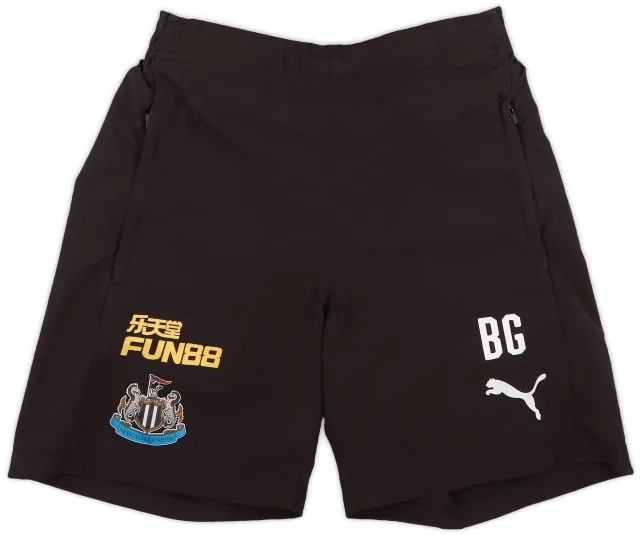 2017-18 Newcastle Puma Staff Issue Training Shorts BG - 8/10 - (S)