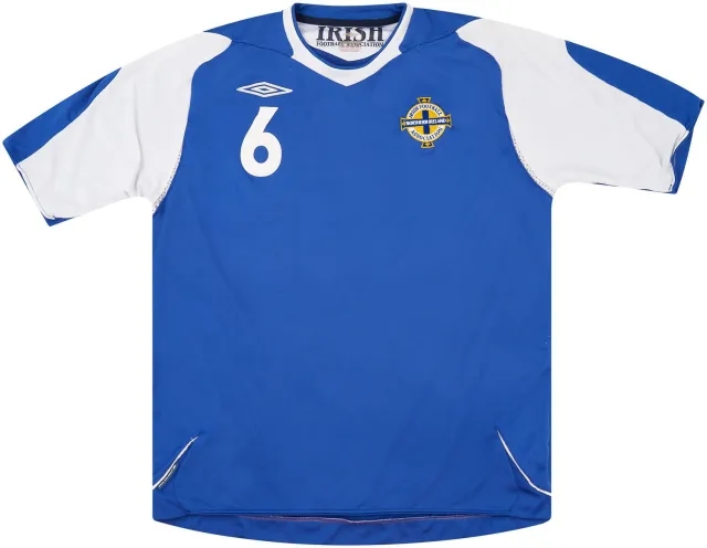 Umbro 2006-08 Northern Ireland Match Issue Away Shirt #6