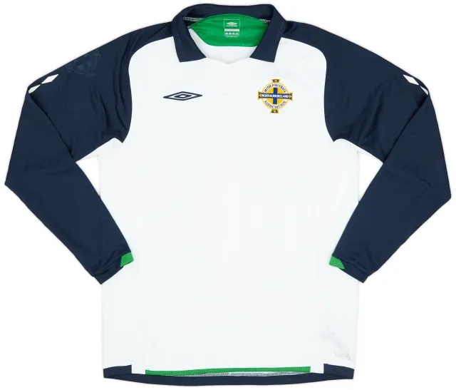 Umbro 2009-10 Northern Ireland Away L/S Shirt - 8/10 - (M)