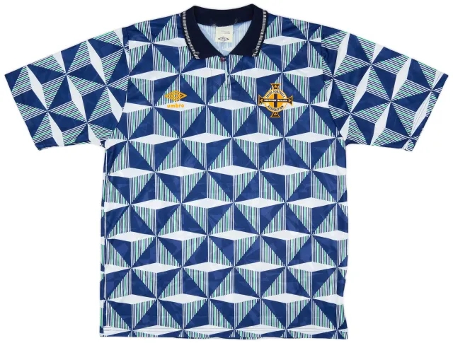 Umbro 1990-92 Northern Ireland Away Shirt - 7/10 - (L)