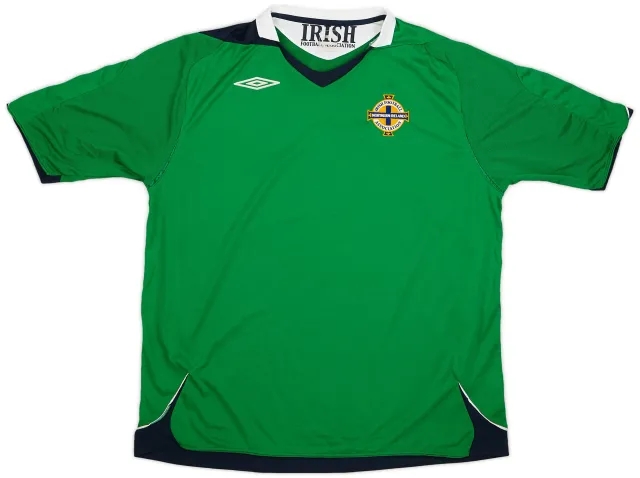 Umbro 2006-08 Northern Ireland Home Shirt - 9/10 - (XXL)