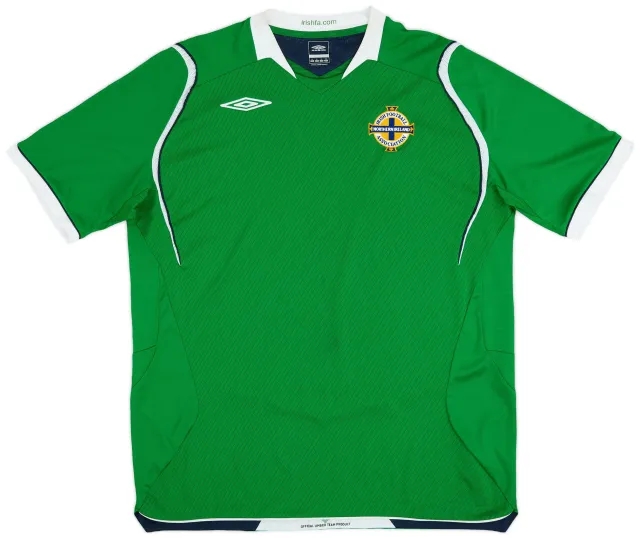 Umbro 2008-10 Northern Ireland Home Shirt - 8/10 - (XL)