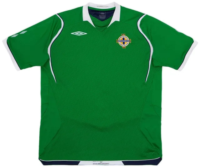 Umbro 2008-10 Northern Ireland Home Shirt - 9/10 - (XL)
