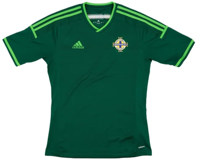 adidas 2014-16 Northern Ireland Home Shirt - 9/10 - (S)