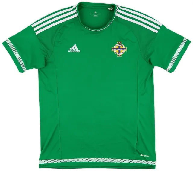adidas 2015 Northern Ireland Home Shirt - 9/10 - (M)