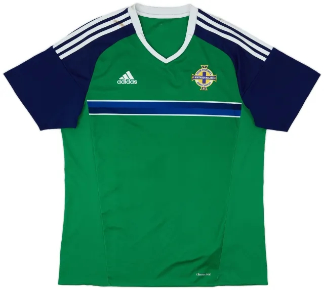 Umbro 2016-17 Northern Ireland Home Shirt - 6/10 - (L)