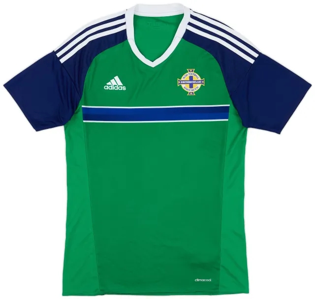 Umbro 2016-17 Northern Ireland Home Shirt - 8/10 - (S)