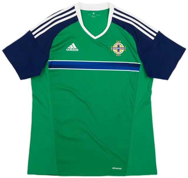 Umbro 2016-17 Northern Ireland Home Shirt - 8/10 - (L)
