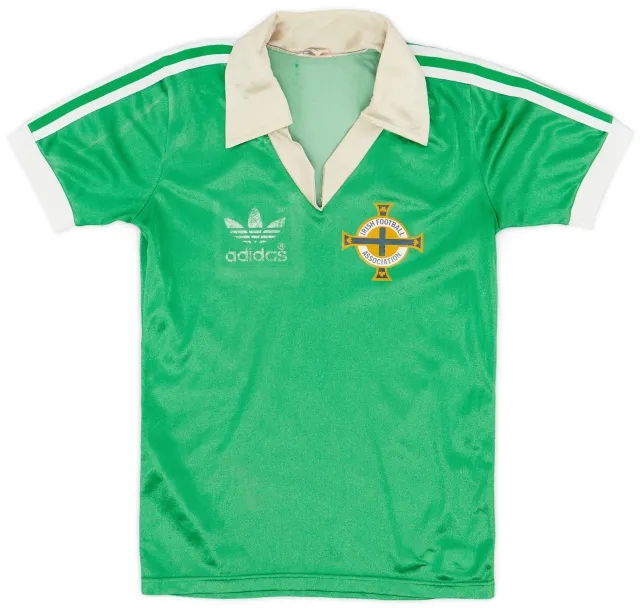 adidas 1977-79 Northern Ireland Home Shirt - 7/10 - (L.Boys)