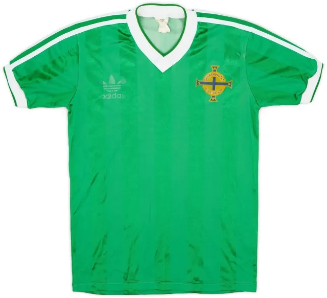 adidas 1985-86 Northern Ireland Home Shirt - 5/10 - (Y)