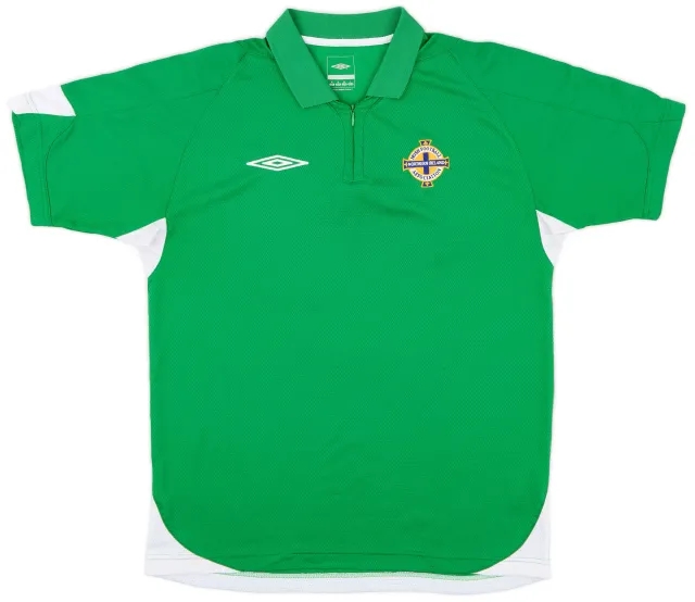 2006-08 Northern Ireland Umbro 1/4 Zip Training Shirt - 8/10 - (M)