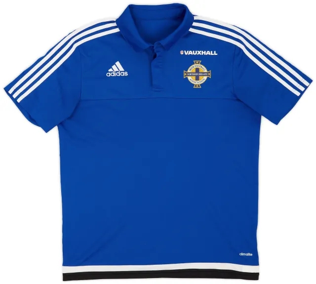 adidas 2015-16 Northern Ireland Polo Shirt - 8/10 - (M)