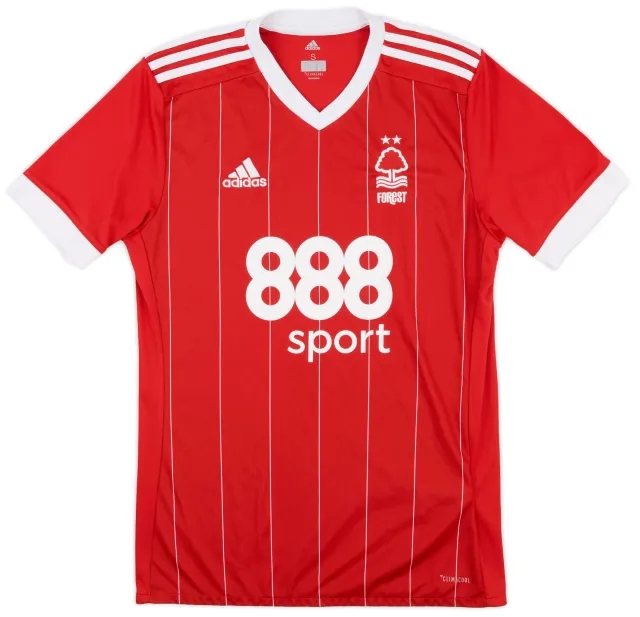 adidas 2017-18 Nottingham Forest Home Shirt - 8/10 - (S)