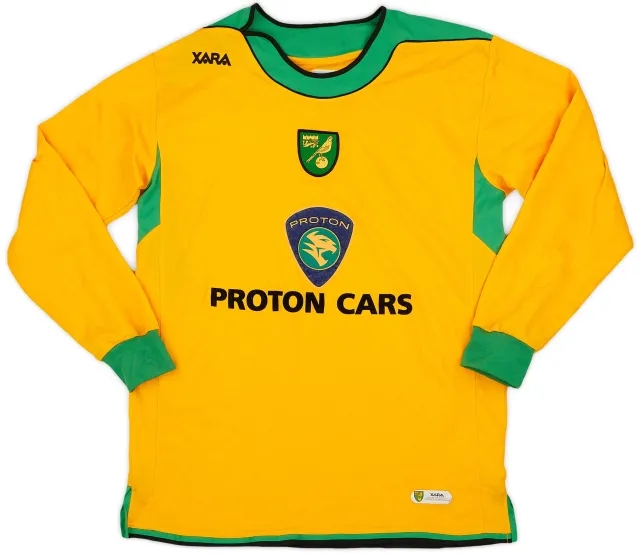 2005-06 Norwich Home L/S Shirt - 8/10 - (M)