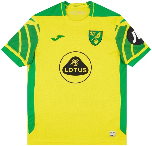 Joma 2021-22 Norwich Home Shirt - 7/10 - (S)