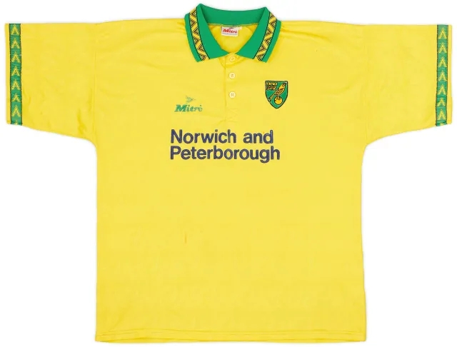 1994-96 Norwich Home Shirt - 8/10 - (XL)