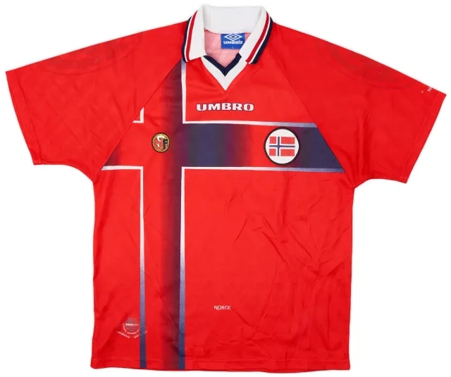 Umbro 1997-98 Norway Home Shirt - 7/10 - (L)