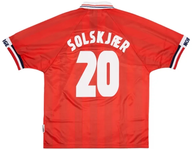 Umbro 1998-00 Norway Home Shirt Solskjaer #20 (L)