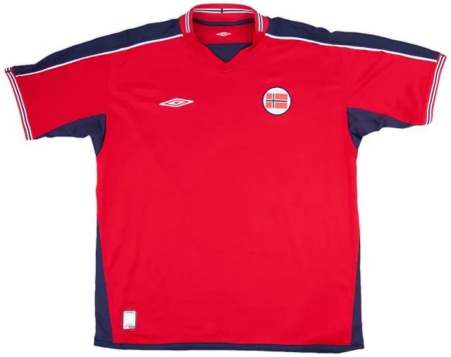 Umbro 2003-04 Norway Home Shirt - 8/10 (XL)