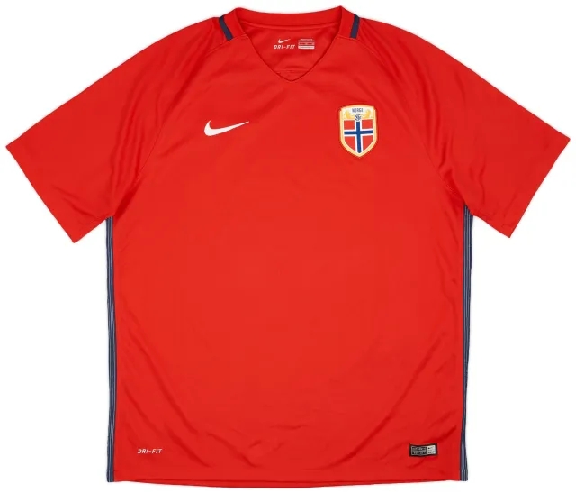 Nike 2016-18 Norway Home Shirt - 9/10 - (XL)