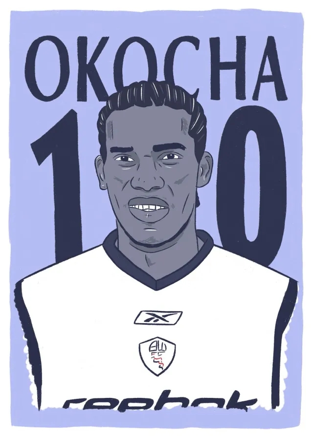 Accessories 2001-03 Bolton Okocha #10 Premier League Icons Poster/Print