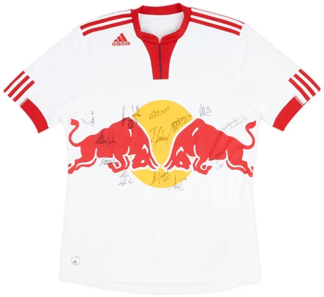 adidas 2009 Red Bull Signed Template Home Shirt - 9/10 - (L)