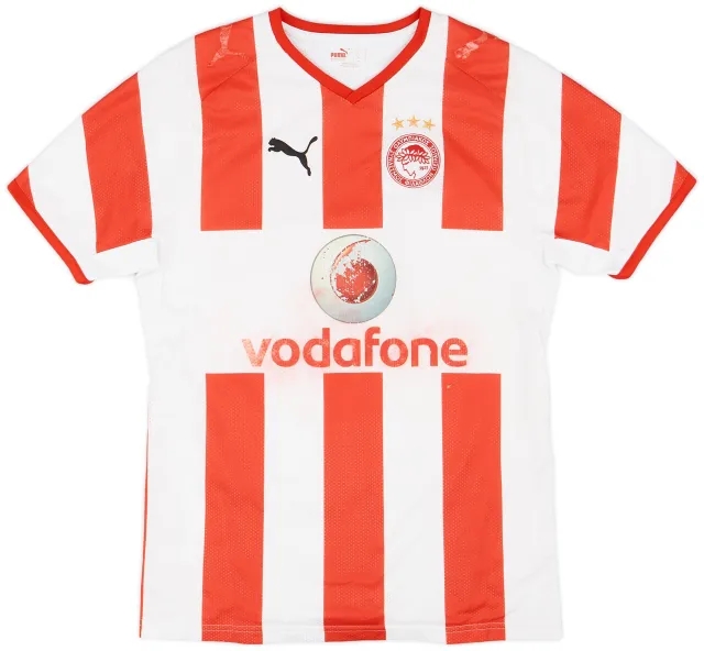 Puma 2006-07 Olympiakos Home Shirt - 4/10 - (S)