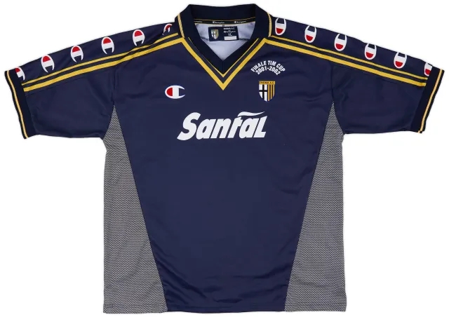Champion 2001-02 Parma 'Signed' 'Finale TIM Cup' Away Shirt - 9/10 - (XL)