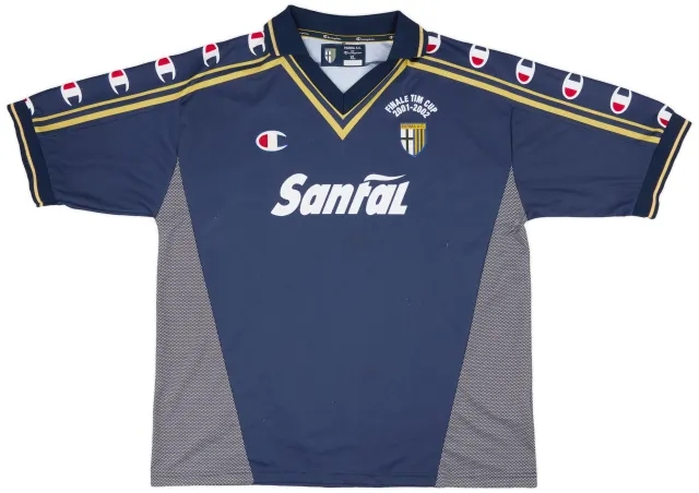 2001-02 Parma 'Signed' 'Finale TIM Cup' Away Shirt - 8/10 - (XL)