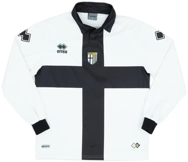 Errea 2009-10 Parma Home L/S Shirt #6 - 9/10 - (S)
