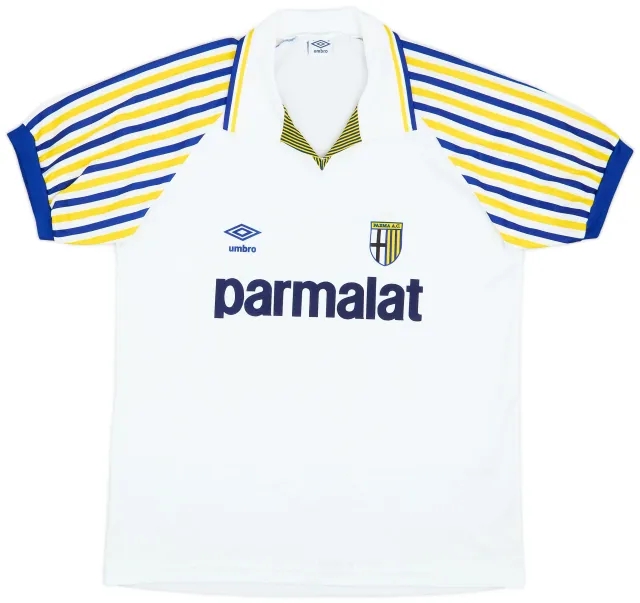 Umbro 1990-91 Parma Home Shirt - 8/10 - (L)