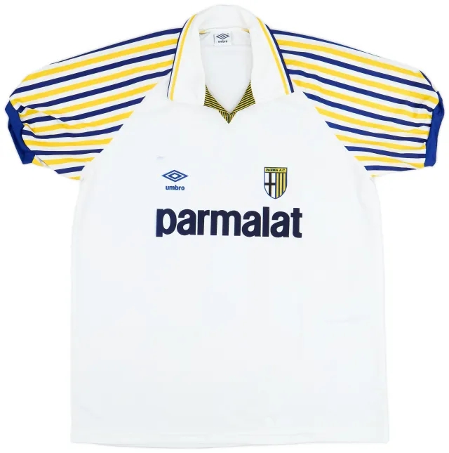 Umbro 1990-91 Parma Home Shirt - 7/10 - (XL)