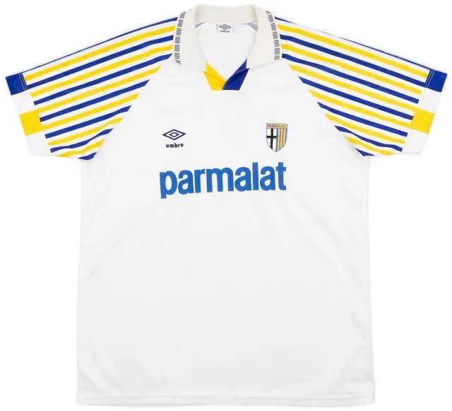Umbro 1990-91 Parma Home Shirt - 8/10 - (XL)