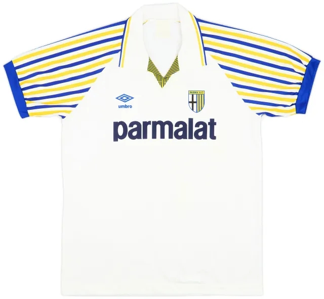Umbro 1990-91 Parma Home Shirt - 8/10 - (L)