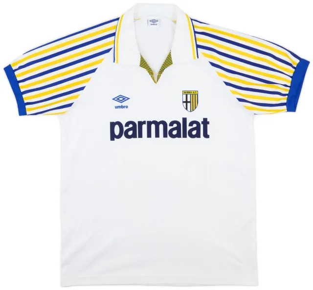 Umbro 1990-91 Parma Home Shirt - 7/10 - (L)