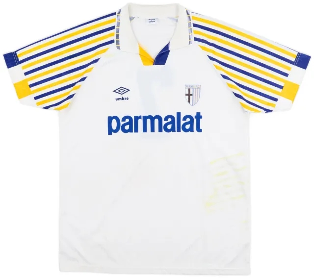 Umbro 1991-92 Parma Home Shirt - 5/10 - (XL)