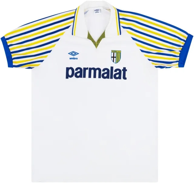 Umbro 1990-91 Parma Home Shirt - 8/10 - (XL)
