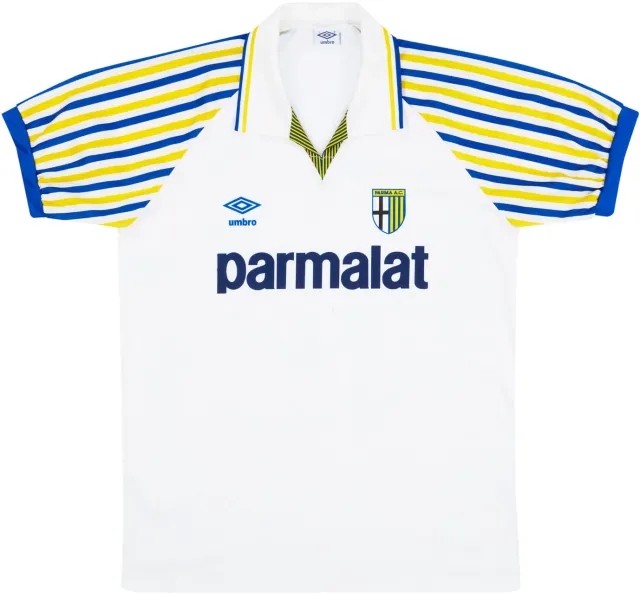 Umbro 1991-92 Parma Home Shirt - 8/10 - (XL)