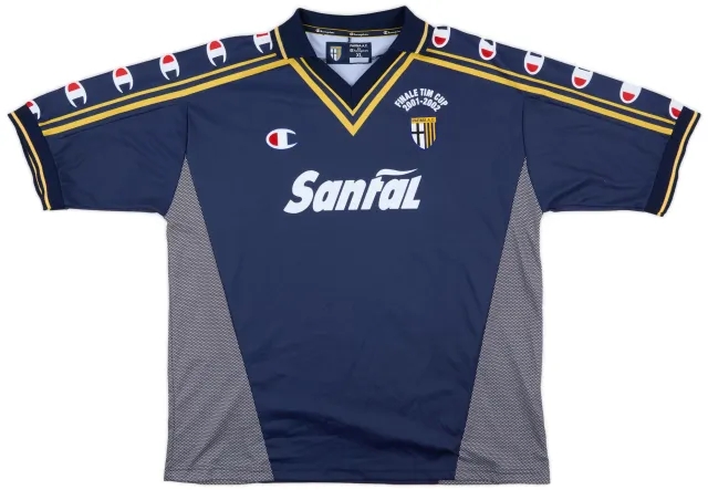 2001-02 Parma 'Signed' Finale TIM Cup Away Shirt - 9/10 - (XL)