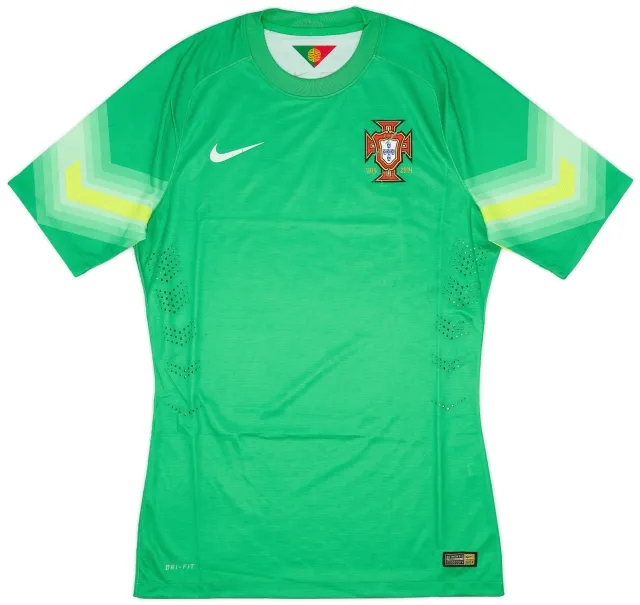 Nike 2014-16 Portugal Player Issue GK S/S Shirt - 6/10 - (M)