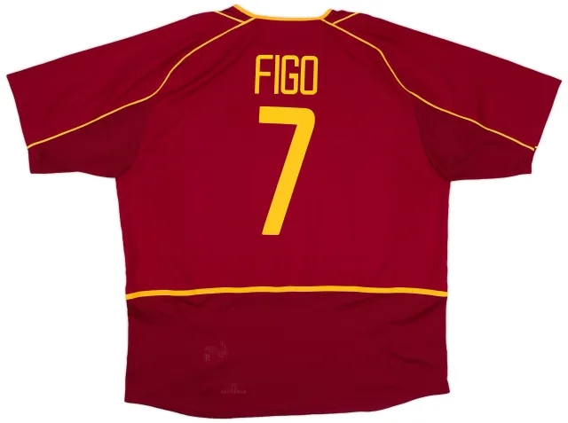 Nike 2002-04 Portugal Home Shirt Figo #7 (XXL)