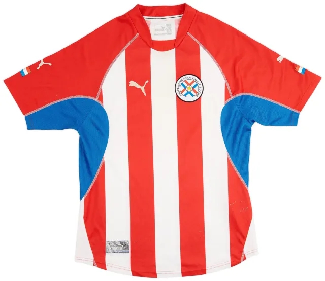 Puma 2002-03 Paraguay Home Shirt - 6/10 - (L)