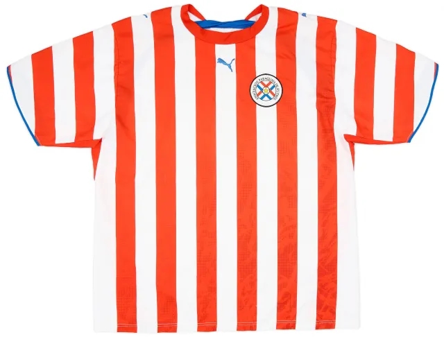 Puma 2006-07 Paraguay Home Shirt - 9/10 - (XXL)