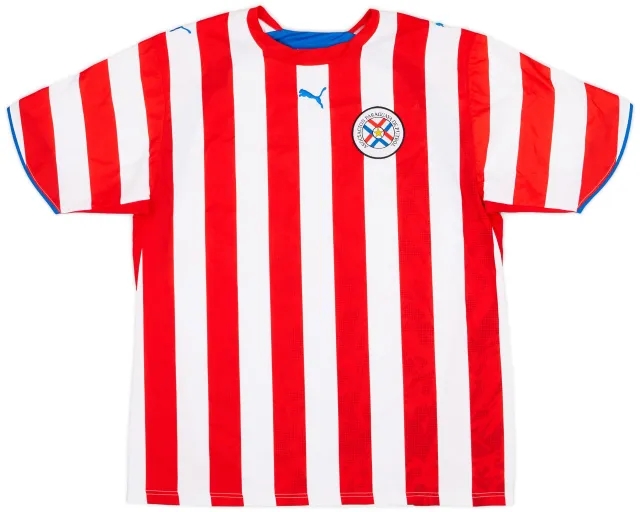 Puma 2006-07 Paraguay Home Shirt - 9/10 - (L)